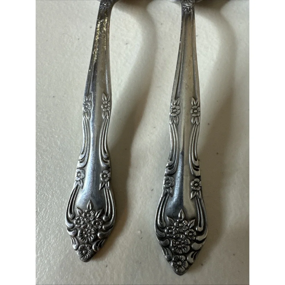 Rogers Dream Rose Stainless Flatware Korea Stanley Roberts Lot Of 9 Replacement